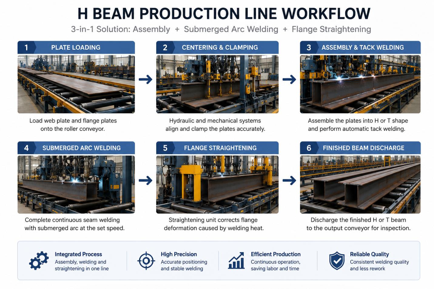 how does the h beam production line work how does the h beam production line work